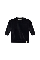 Ash Velour Sweater - Black